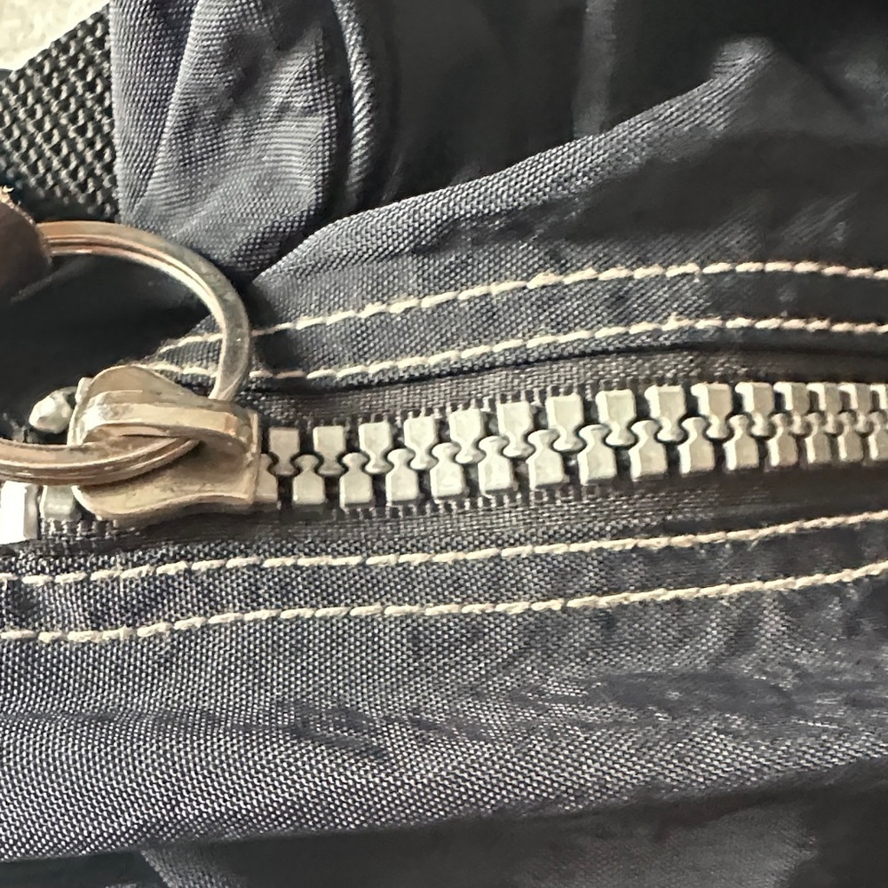 DC SPORT Minimalist Y2K Black and Taupe Sports Duffel Bag - Picture 9 of 10